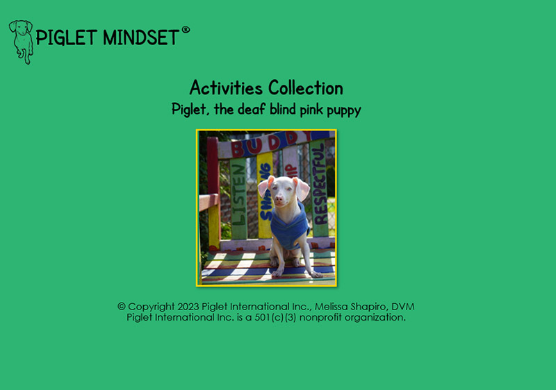 Piglet Mindset Activites Collection cover